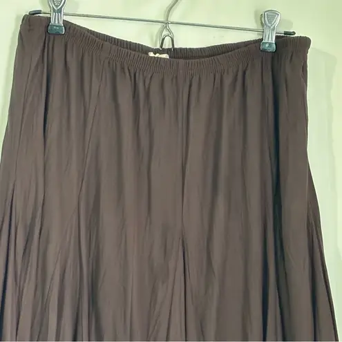 Studio Y  Brown Textured Low Rise Fairy Grunge Midi Skirt Women's Size Small