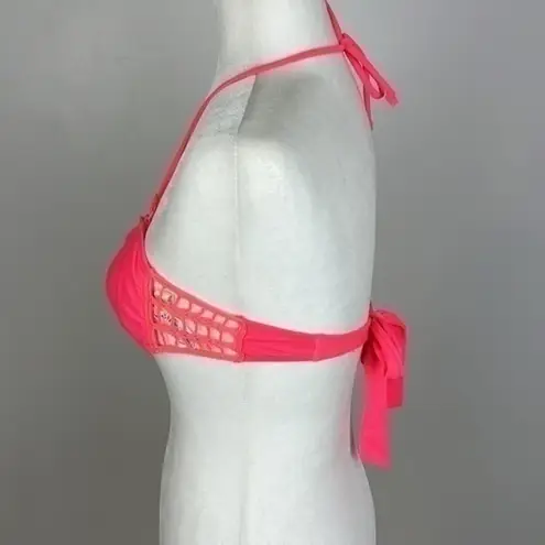 American Eagle  Neon Pink Bikini Top Size XS