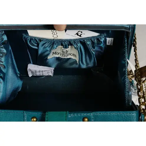 Mary Frances Tiki Bar Beaded Crossbody Handbag Purse Novelty NEW with Bag!! Blue