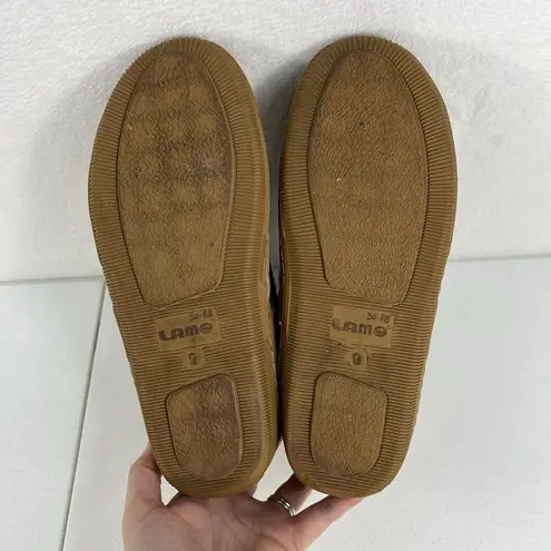 Lamo Women's 9 Suede Bootie Slippers Chestnut Shearling Sherpa Ankle Cozy Warm Brown