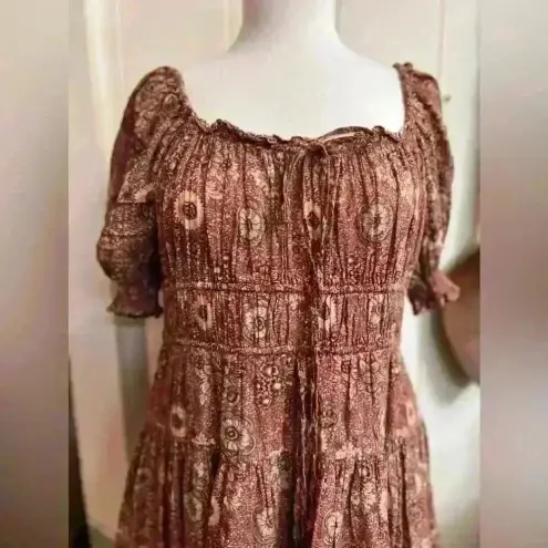 Ulla Johnson  Juniper Puff Sleeve Floral Mini Dress $375 Fairy Peasant Milkmaid