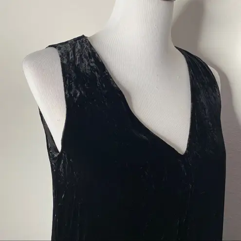 BCBGMAXAZRIA  Womens‎ Black Velvet Long Open Top Mesh Witchcore Goth Size XS