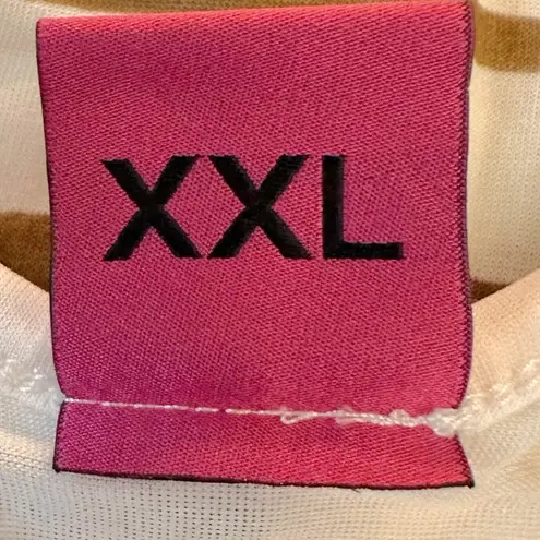 Vintage 90s Y2K Save The Queen Western Horse Punk Bodycon Striped Dress XXL Brown