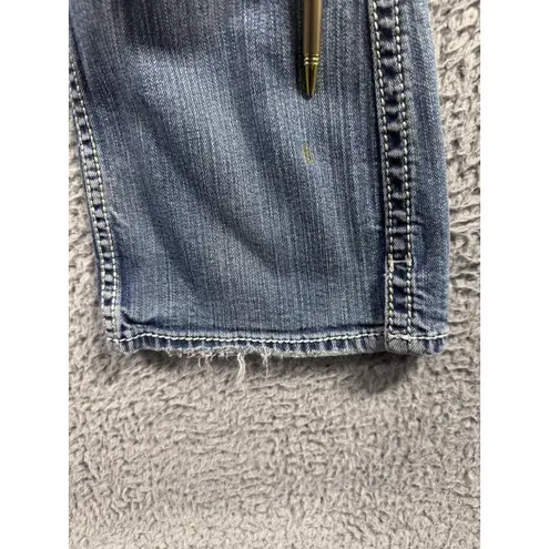 Silver Jeans Silver Twisted Jeans Women 27x29 Low Rise Distressed Destroyed Bootcut