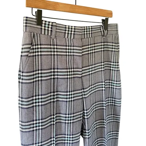 See By Chloe See by Chloé Multi Blue Plaid Wide Leg Trouser Pants