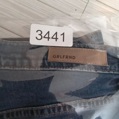 GRLFRND Kendal Distressed n Raw Hem women jeans color fox fire size 32