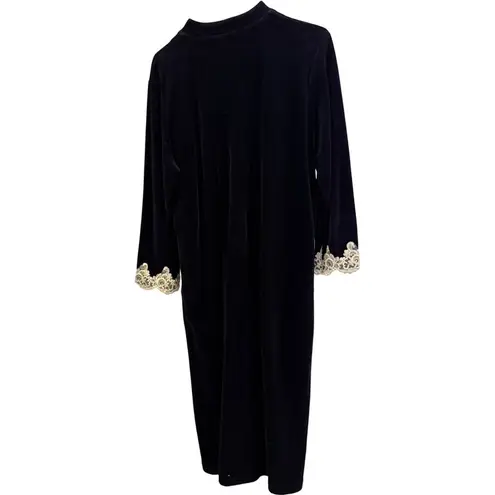 Velvet House Coat Maxi Dress