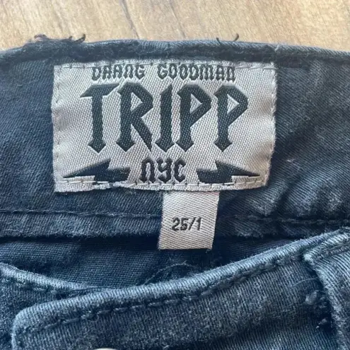 Tripp NYC  2-Tone Skinny Black Pants Twill Sz 25 / 1