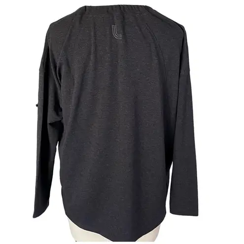 Lole Bala Charcoal Gray Long Sleeve Workout Activewear Top ~ Women's Size MEDIUM