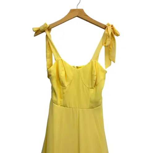 Lulus Sophisticated Charisma Light Yellow Tie