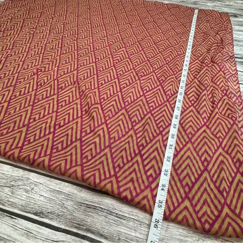 Unbranded Women's Lightweight Geometric Infinity Neck Scarf Magenta Pink Brown