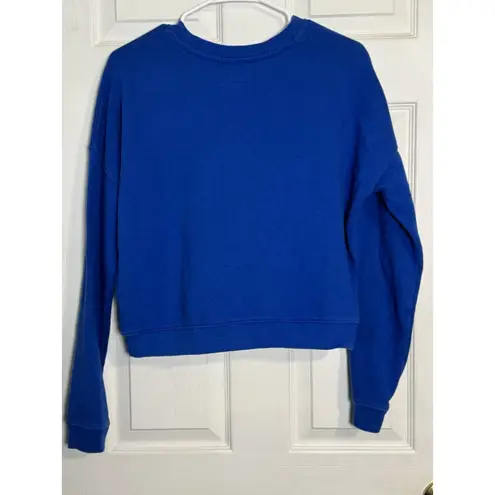 Aeropostale Women's Blue Sweatshirt With Aero NYC Logo Front, Small