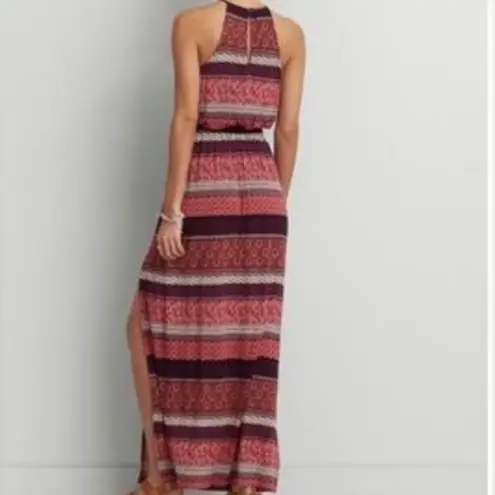 American Eagle Soft & Sexy high neck boho maxi dress size large