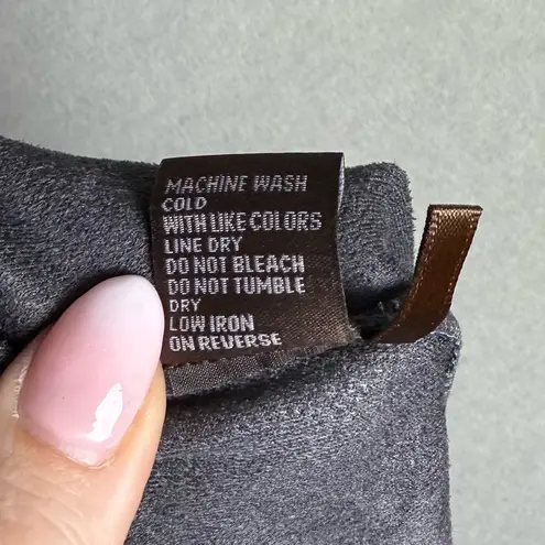 J. McLaughlin Lori Legging Women's Ultra Soft Faux Suede Gray Size L Brand New