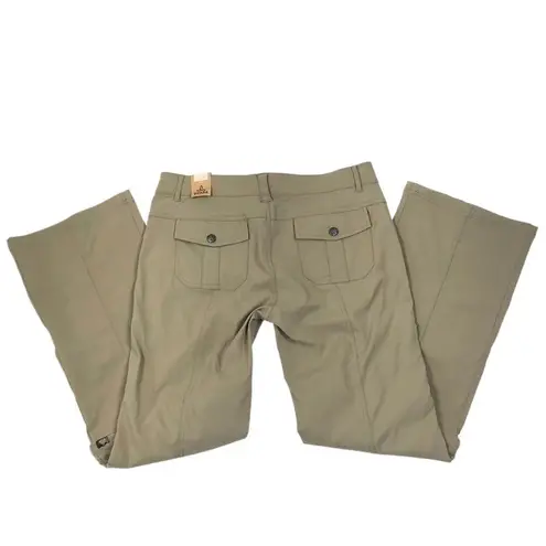 prAna Breathe Convertible Pant Shorts Women 10 Khaki Outdoor Hiking Travel NWT