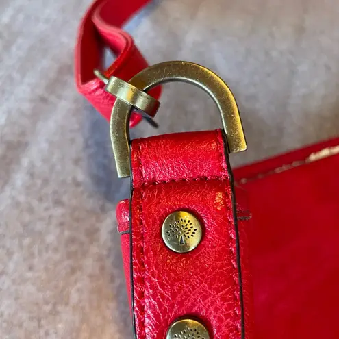 Mulberry  Red Leather Shoulder Bag