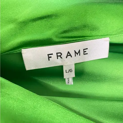 frame denim Frame Silk Halter Neck High Low Dress Gown Formal Kelly Green