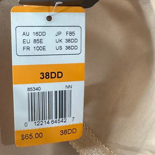 Wacoal SZ 38DD French Garden Contour Bra Lace Accent Adjustable Straps Underwire