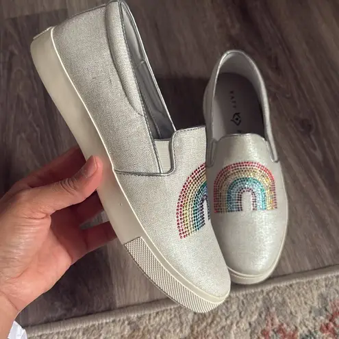 The Kerry Canvas Rainbow Applique Slip