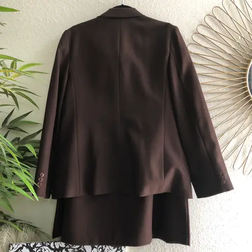 Levi Strauss & CO. Vintage 1990s LEVI STRAUSS Chocolate brown Blazer skirt set.