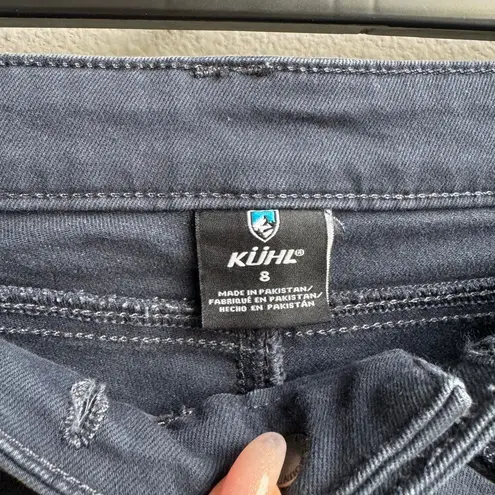 Kuhl  Shorts Women Size 8 Blue Kontour 8" Casual Workwear Camp Hike Travel 6375