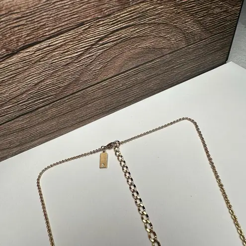 Kate Spade Orange Rhinestone Faux Pearl Gold Tone Necklace Bella Fleur