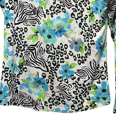 IBKUL Eva Polo Zip Top Peri Long Sleeve Golf Shirt Womens UPF 50 size XS Blue