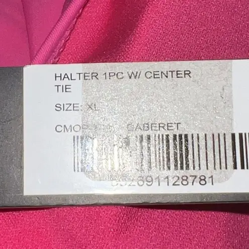 Catherine Malandrino Catherine Malandrino Size XL Halter One piece Swimsuit NWT NEW Hot Pink Bow