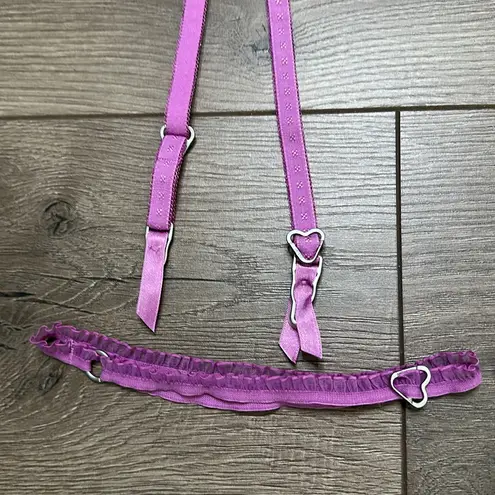 Voight Pink Garter Belt With Garters Size Medium