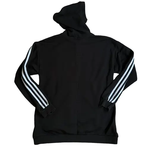 Adidas Cotton 3-Stripes Maternity Hoodie Women's Black Hooded Sweatshirt XS