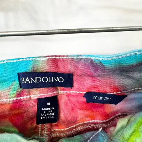 Bandolino Size 10 Skinny Jeans Hadmade Tie Dye Mandie Mid Rise Green Blue 926