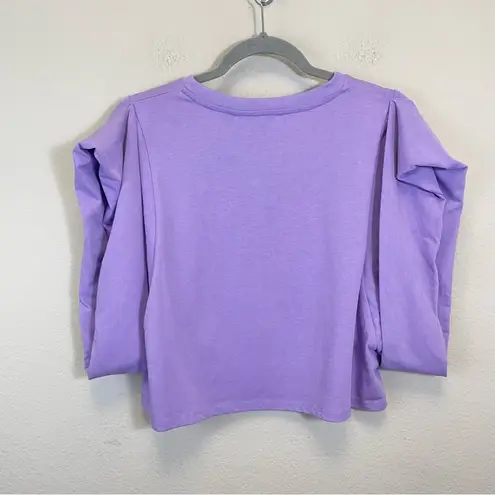 Endless Rose  Drop Shoulder Crop Top Lilac Size M