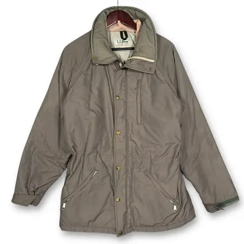 VTG LL Bean Penobscot Parka Jacket Insulated Outdoor Women's M Tan Size M