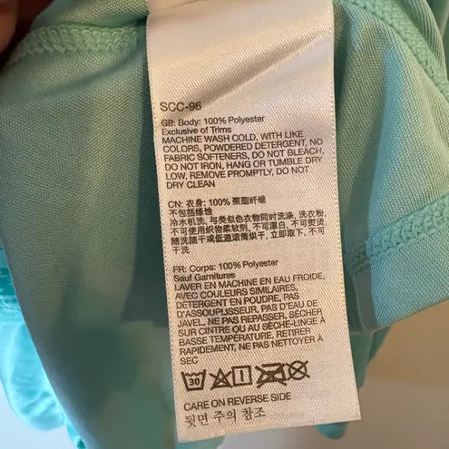 Marmot Womens Long Sleeve Top Activewear Athletic Teal Patterned Large