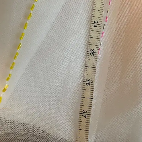 Anna Scott Fluffy Satin Tulle Beaded Prom Dress Pink Size 4