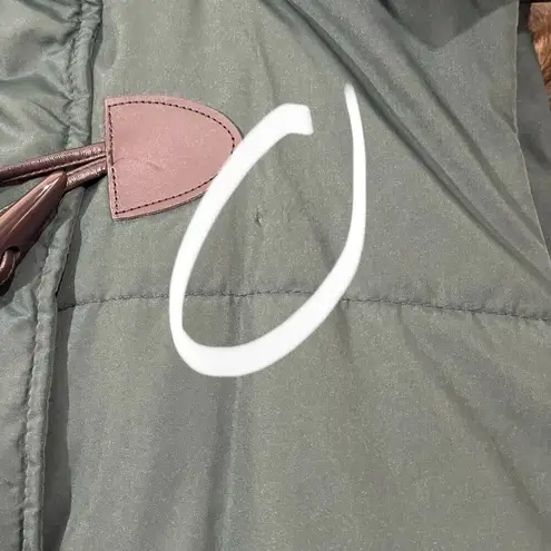 Bagatelle Puffer Vest with Faux Fur Hood - Green - Small