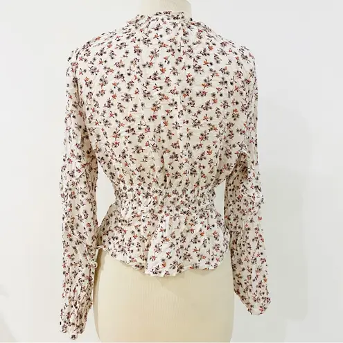 Blue Life Planet Blue Ruffle Tie Front Crop Top