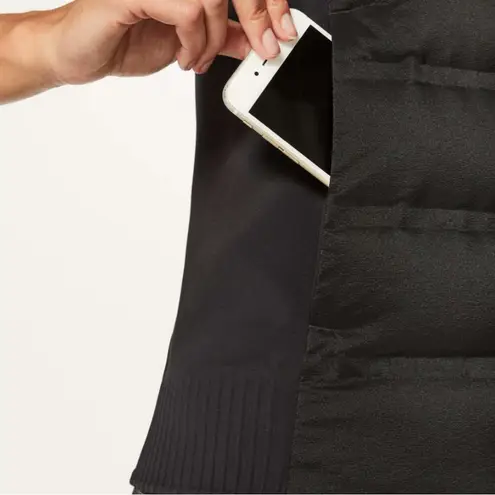 Lululemon • Black Down and Around Vest Goose Down