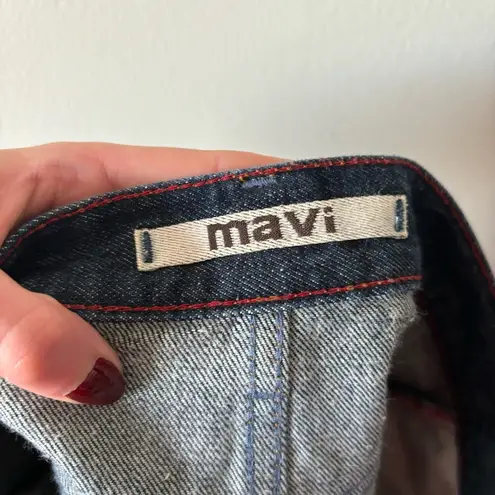 Mavi Jeans Vintage Y2K 90s Naomi Denim Micro Mini Skirt in Dark Classic Wash