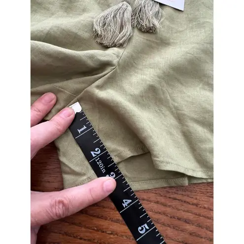 ANDIE Olive Green Linen Blend Shorts