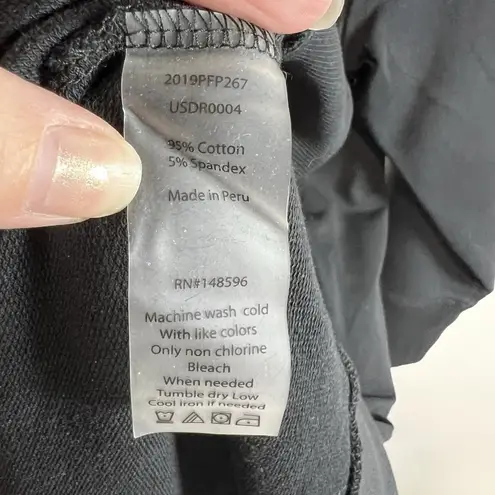 Universal Standard Misa Tie Sweatshirt Dress Crew Neck Black Size XS