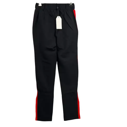 Universal Standard Women's Black Skinny Ponte Pant Red Stripe 4XS (00-0) New