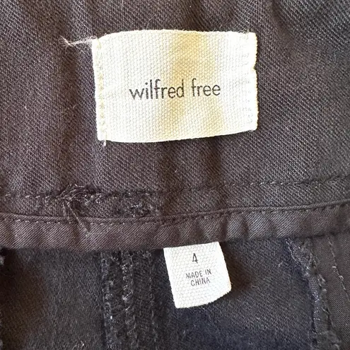 Wilfred Aritzia Free Sz 4 Cargo Pants Women’s Black Noir Wide Leg High Rise