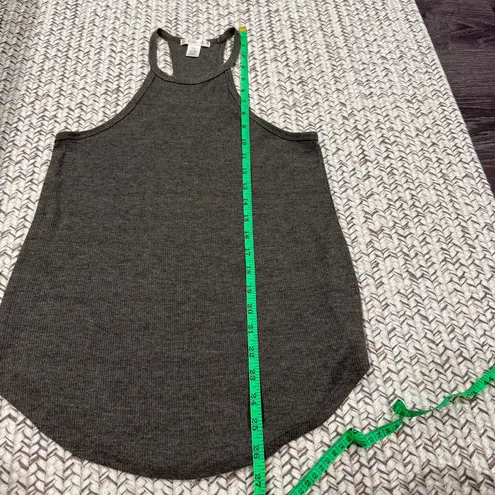 Bozzolo  Green High Neck Ribbed Tank Top