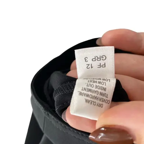 St. John Women’s L Asymmetrical Zipper Bomber Jacket Solid Black Sporty Casual