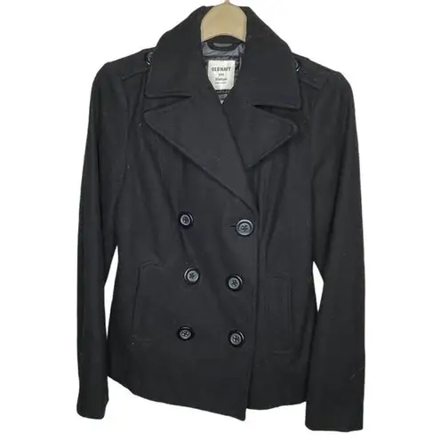 Old Navy  Wool Blend Coat Black