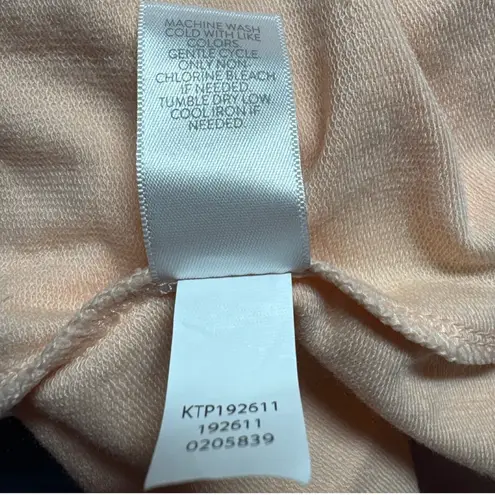 Pure Jill Everyday Relaxed Fit Long Sleeve Pockets Comfy Casual Top Peach M Pima Pink Size M