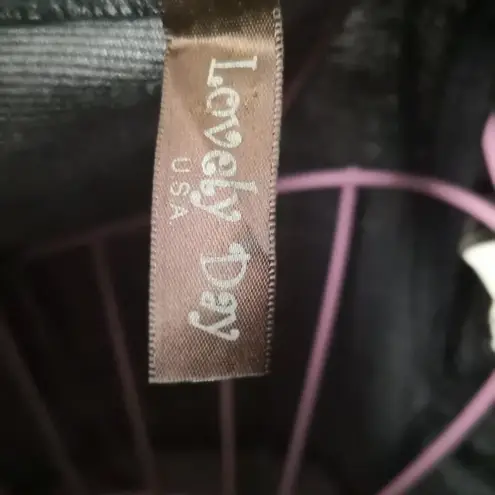 Lovely Day Houndstooth Cowl Neck Dress M Black/Gray Retrogirl Glam Winter Fall