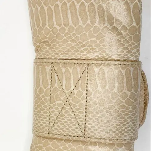 Samoe Bowtie Faux Snakeskin Clutch / Crossbody