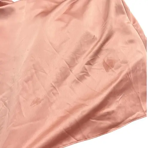 Dessy Collection Sleeveless Blouson Bodice Trumpet Gown in Desert Rose size 4 Pink